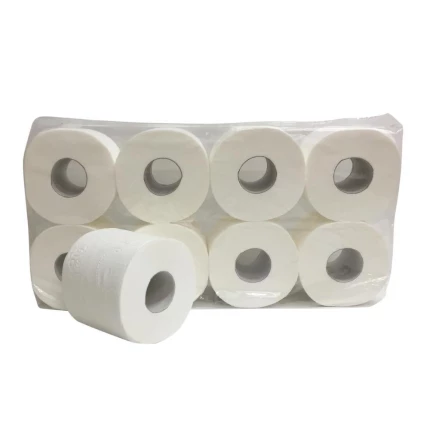 Toilet papir 3-L hvid nyfiber 64 rl