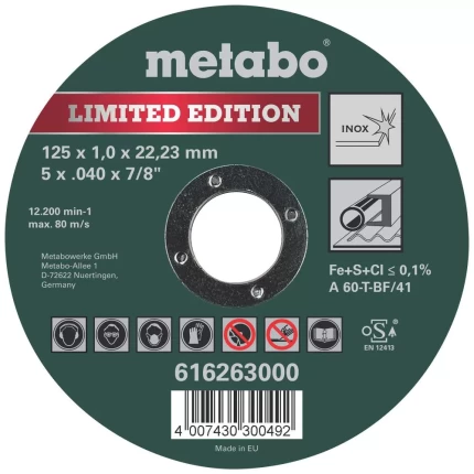 Metabo skæreskive SpecialEdition II 125×1,0mm inox