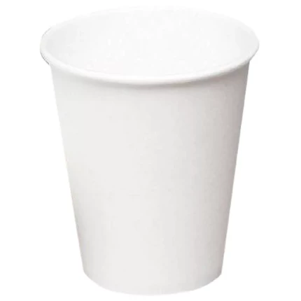Kaffebæger hvid pap 25 cl ø80 mm, 20×50stk