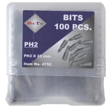 Bits 1/4″ PH1-3 L:25/50/127 mm