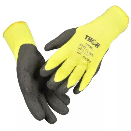 Thor Chemical sorte PVC-handsker 32cm 7010