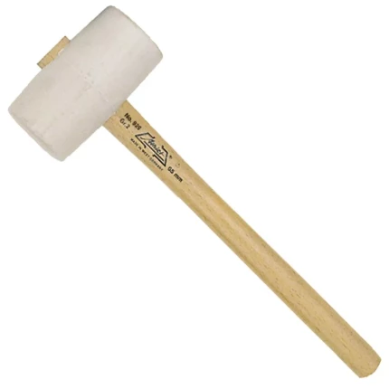Athlet gummihammer hvid