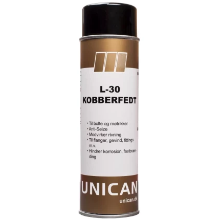 Unican L-30 kobberfedt spray 500ml