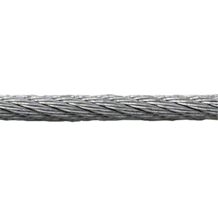 PVC-forhudet stålwire kst. 6×7+1FC rød 110 mtr/rl