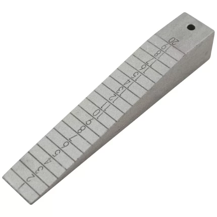 Målekile flad 1-20×1 mm, aluminium