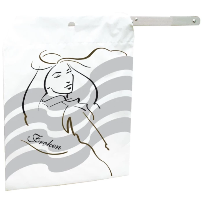 Hygiejnepose Frøken 24,5×35cm hvid/grå, 5×100stk