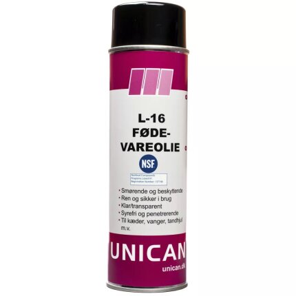Unican L-16 fødevareolie 500ml