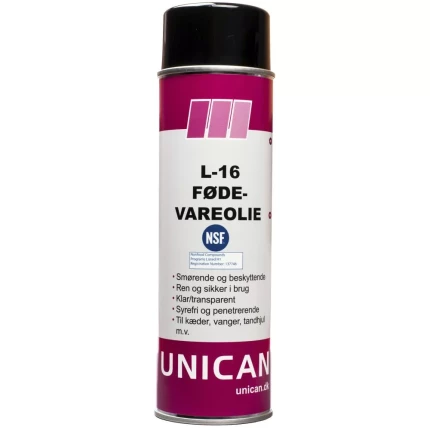Unican L-16 fødevareolie 500ml