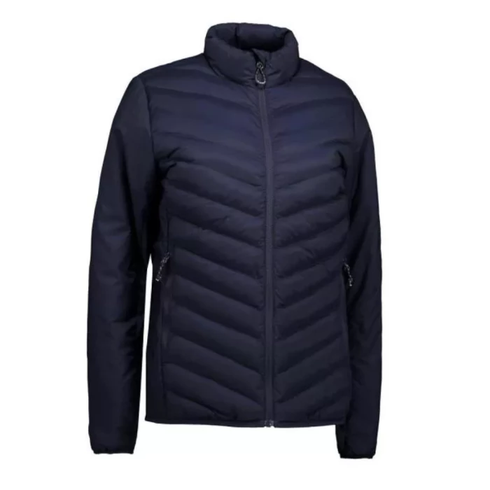 Padded stræk jakke dame navy str. 3XL