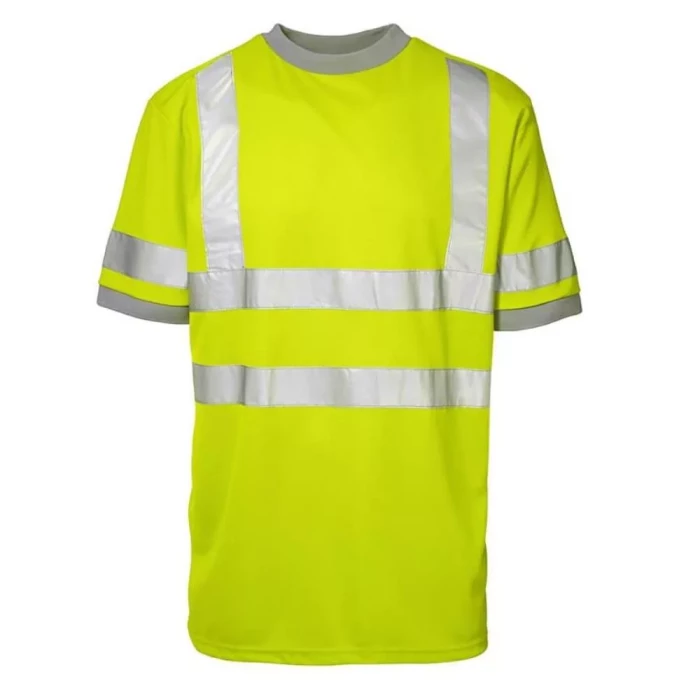 Sikkerheds T-shirt fluor/gul