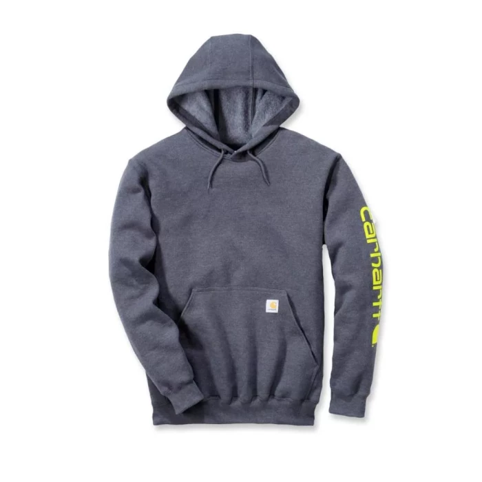 Carhartt Sleeve logo hooded blå str. L