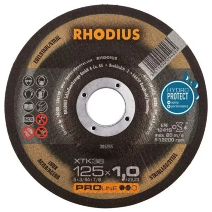 Skæreskive Rhodius 125x 1,0 XTK38