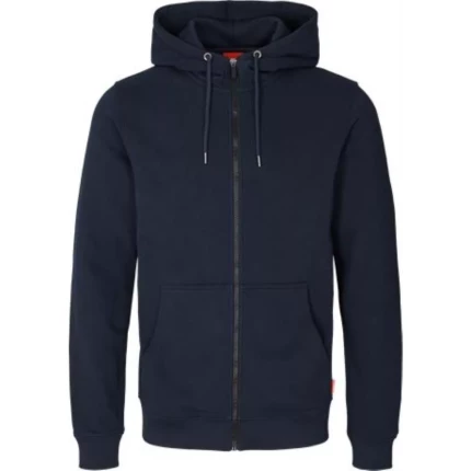 Apparel hoodie m/lynlås navy