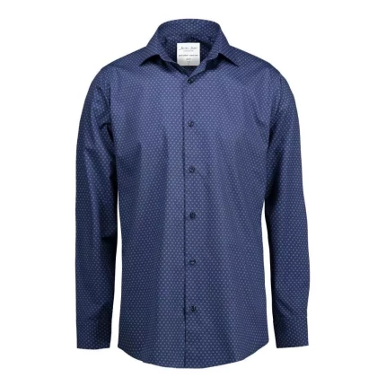 Virginia slim fit L/Æ skjorte navy str. XXL