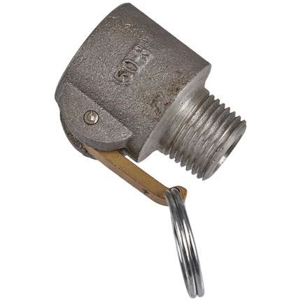 Cam-kobling B, hun m/gevindnippel, alum. 1/2″