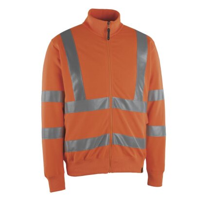 Maringa sweatshirt m/lynlås hi-vis