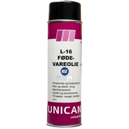 Unican L-16 fødevareolie 500ml