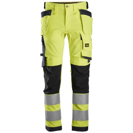 High-vis arbejdsshorts 6136 kl.1 gul/sort