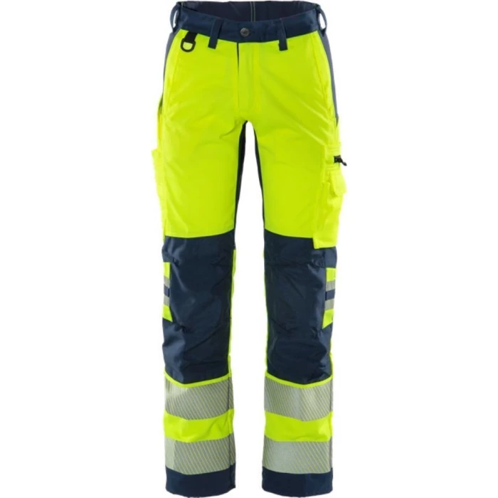 Hi Vis bukser m/stretch paneler gul blå