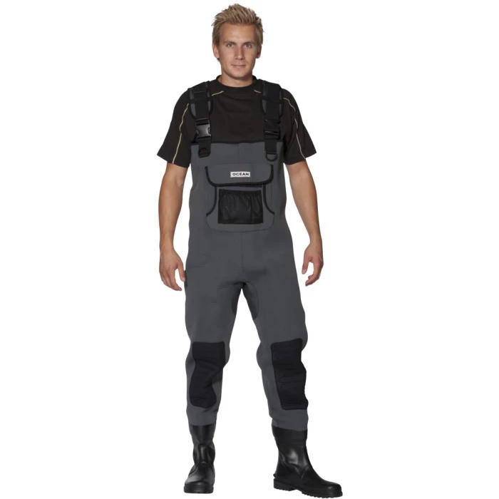 Neopren waders 5 mm grå 60-70 41