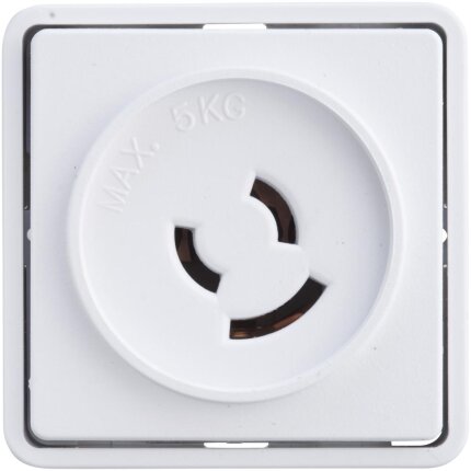 Lampestik Fuga m/jord 50×50 mm hvid