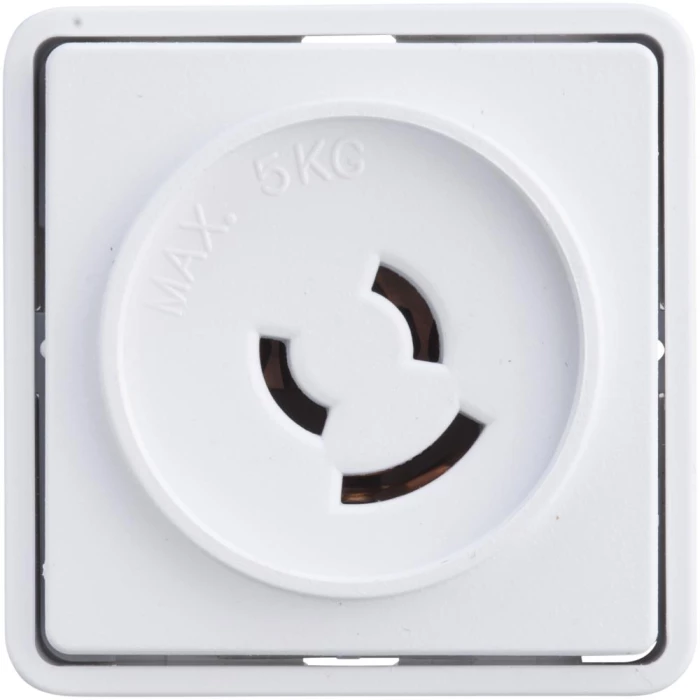 Lampestik Fuga m/jord 50×50 mm hvid