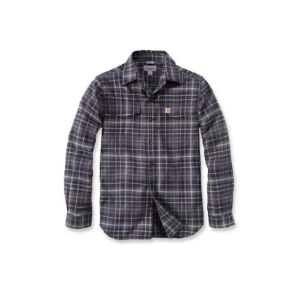 Trumbull slim fit flannel skjorte blå