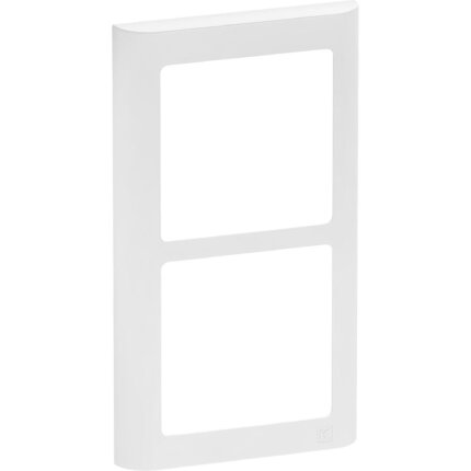 Ramme Fuga Soft 2 modul vandret hvid Ramme Fuga Soft 2 modul vandret hvid