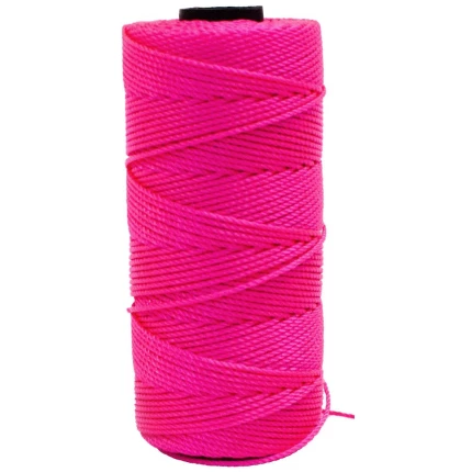 Mursnor 6/8 nylon 3-slået 1,2mm×120m pink