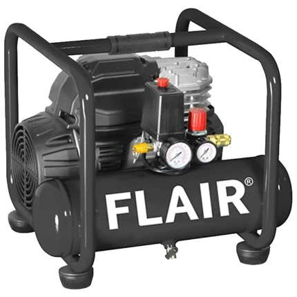 Flair kompressor lydsvag 1,5hk 70 ltr/min oliefri