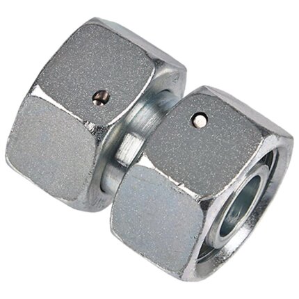 Hydraulisk stilbar vinkel 90° t/rør K419 S metrisk Hydraulisk stilbar vinkel 90° t/rør K419 S metrisk