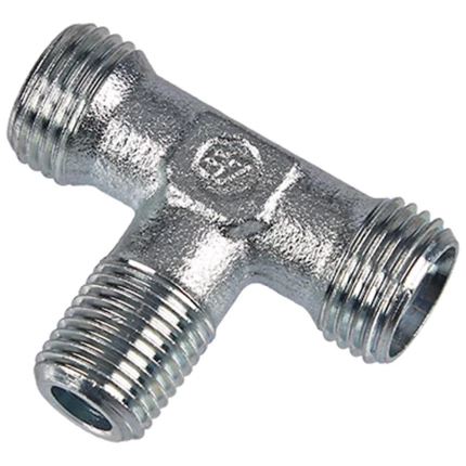 Hydraulisk tee nip/muf/nip BMFM BS tommer Hydraulisk tee nip/muf/nip BMFM BS tommer