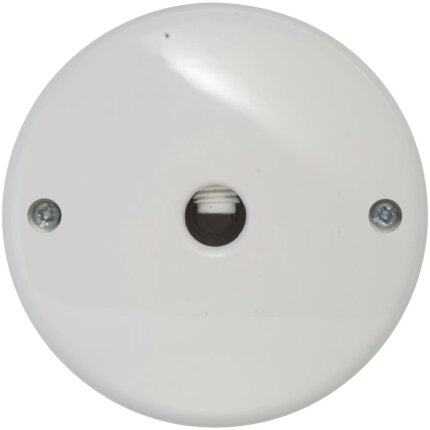 Udløbsroset T-model 5-pol ø80 mm hvid
