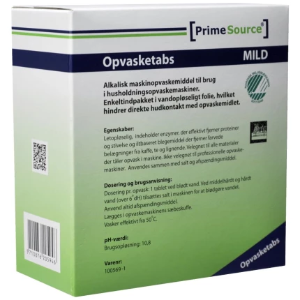 PrimeSource opvasketabs i vandopl. folie, 40stk