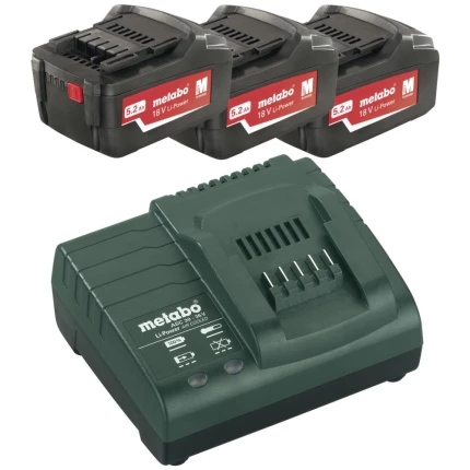 Batteripakke 18V LiHD + lader ASC 145 + Metabox 145