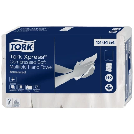 Tork håndklædeark Xpress Adv. H2 FSC, 12pk×200stk