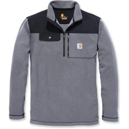 Fallon 1/2zip fleece grå/sort