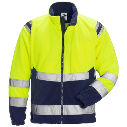 Hi-Vis vindtæt fleecejakke kl.3 4041