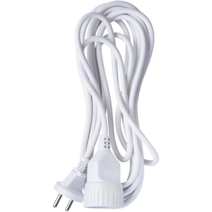 Forlængerledning hvid 2G1 mm²