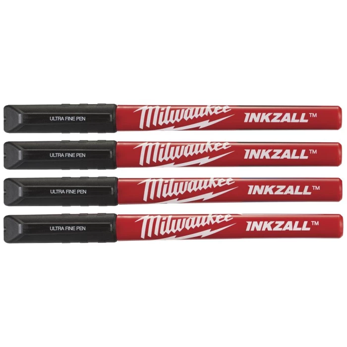 Inkzall speedmarker, fin spids, sort, 4stk