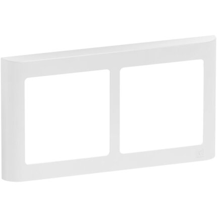 Ramme Fuga Soft 2 modul lodret hvid Ramme Fuga Soft 2 modul lodret hvid