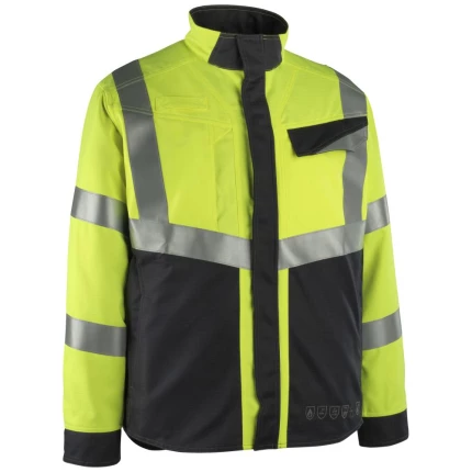 Maringa sweatshirt m/lynlås hi-vis