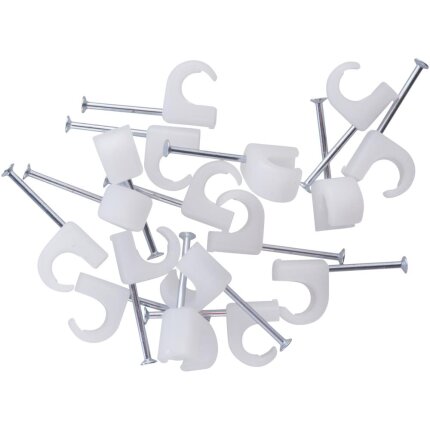 Ledningsclips rund 5-7 mm klar pk/20