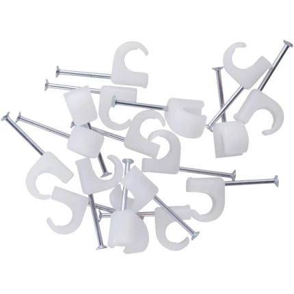 Ledningsclips rund 5-7 mm klar pk/20