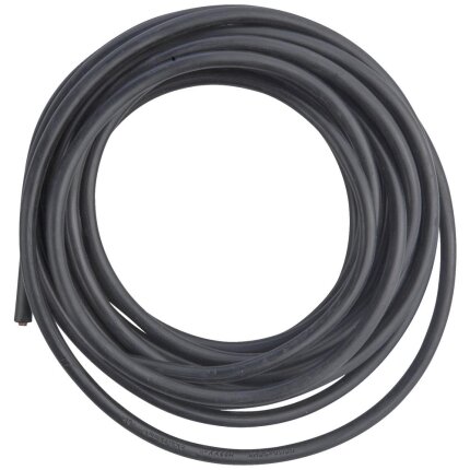 Plastkappeledning rund 3G0,75 mm² sort 100 mtr