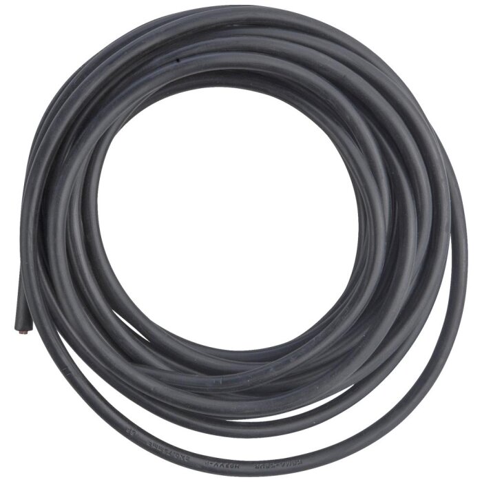 Plastkappeledning rund 3G0,75 mm² sort 100 mtr