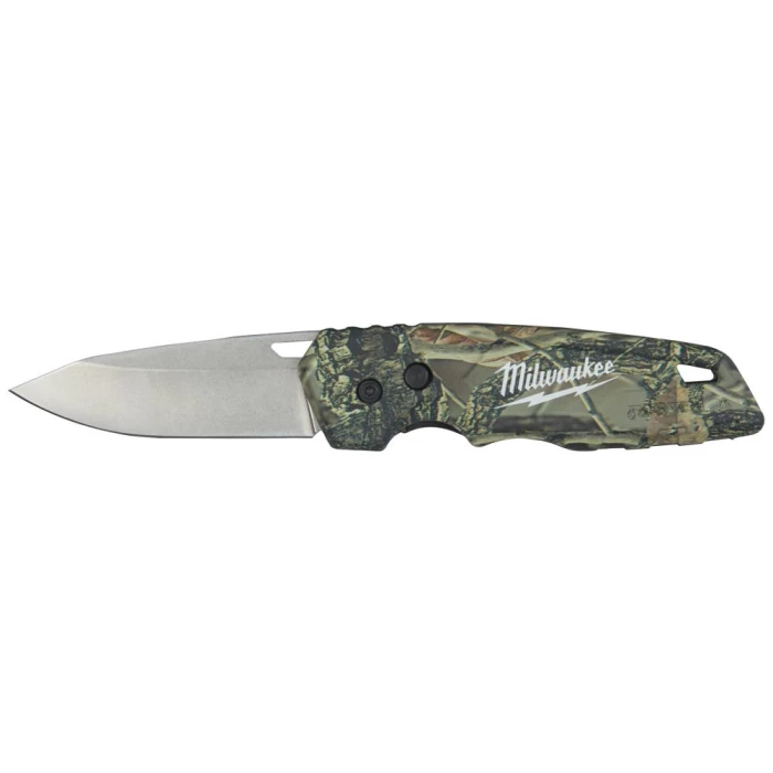 Foldekniv Fastback m/fast blad, camouflage