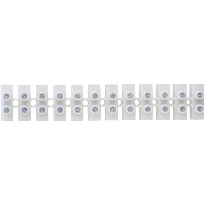 Klemrække 12-polet 2,5 mm² klar