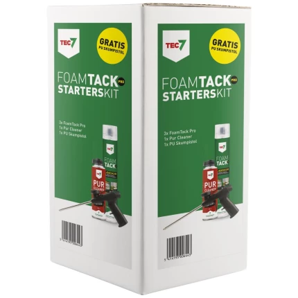 Tec7 FoamTack Pro startsæt, 3×skum+pistol+cleaner