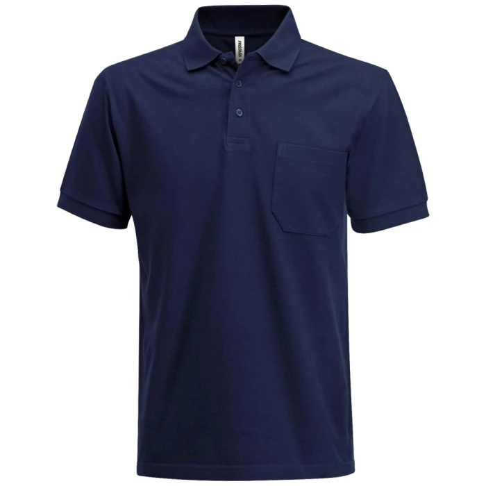 Acode heavy poloshirt m/brystlomme